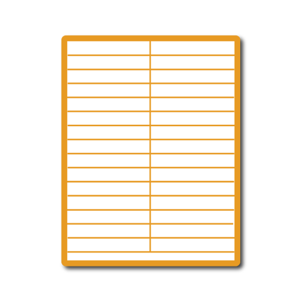 35 00196 - Print Etiketa A4, 104 mm x 19 mm, 30 etiket na archu - Balení 100 ks