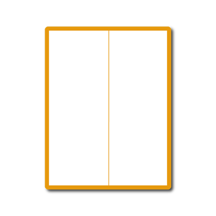 35 00166 - Print Etiketa A4, 105 mm x 297 mm, 2 etikety na archu - Balení 1000 ks