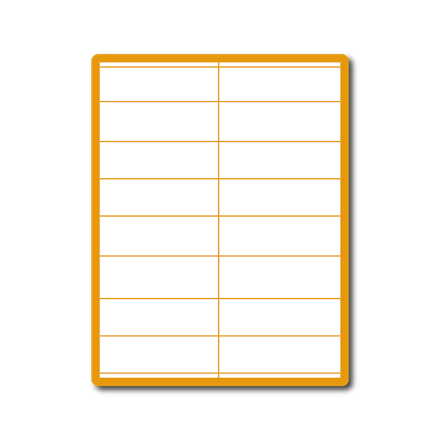 35 00086 - Print Etiketa A4, 105 mm x 35 mm, 16 etiket na archu - Balení 100 ks