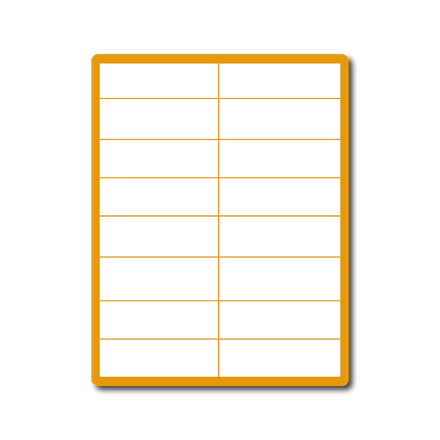 35 00167 - Print Etiketa A4, 105 mm x 37 mm, 16 etiket na archu - Balení 1000 ks