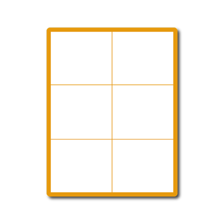 35 00110 - Print Etiketa A4, 105 mm x 99 mm, 6 etiket na archu - Balení 100 ks.