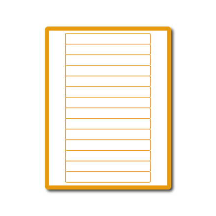 35 00122 - Print Etiketa A4, 147 mm x 20 mm, 14 etiket na archu - Balení 100 ks