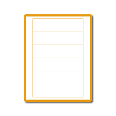 35 00124 - Print Etiketa A4, 160 mm x 45 mm, 6 etiket na archu - Balení 100 ks