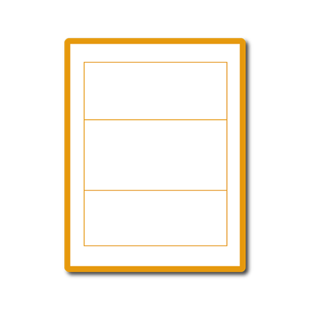 35 00126 - Print Etiketa A4, 160 mm x 85 mm, 3 etikety na archu - Balení 100 ks