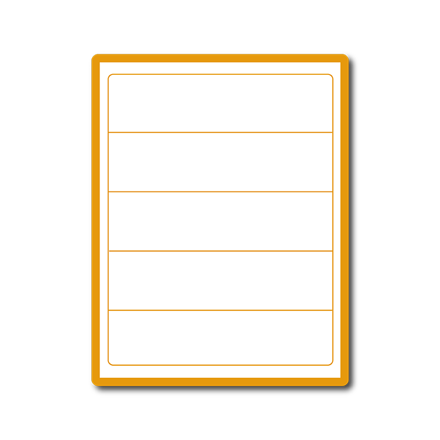 35 00125 - Print Etiketa A4, 182 mm x 50 mm, 5 etiket na archu - Balení 100 ks