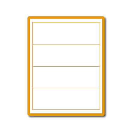 35 00247 - Print Etiketa A4, 192 mm x 61 mm, 4 etikety na archu - Balení 1000 ks