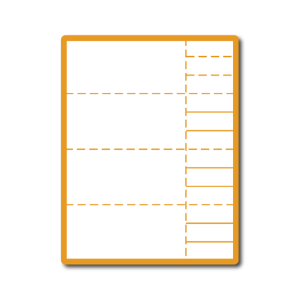 35 00208 - Print Etiketa A4, 204,5 mm x 74 mm, 4 etikety na archu - Balení 100 ks