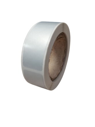 32 00252 - Etiketa 17 mm x 50 mm, PET Void Silver, Stříbrná, Dutinka 40 mm, 200 ks/kotouč, Průměr kotouče 63 mm