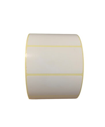 32 00280 - Etiketa 80 mm x 40 mm, Pololesklý papír, Bílá, Dutinka 40 mm, 2000 ks/kotouč, Odlepitelné lepidlo, Průměr kotouče 122 mm