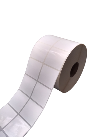 32 00359 - Etiketa 50 mm x 45 mm, 2 - Produkce, Polypropylen, Dutinka 40 mm, 5000 ks/kotouč, Permanentní lepidlo, Průměr kotouče 145 mm