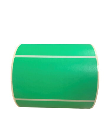 32 00429 - Etiketa 110 x 60 mm, Thermo eco, Zelená, Dutinka 40 mm, 1000 ks/kotouč, Permanentní lepidlo