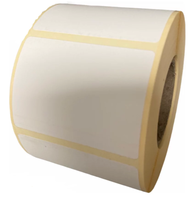 32 00501 - Etiketa 60 mm x 30 mm, Thermo eco, Bílá, Dutinka 40 mm, 1000 ks/kotouč, Permanentní lepidlo, Průměr kotouče 85 mm