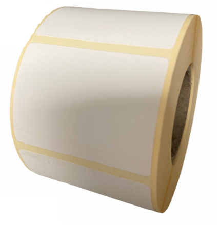 32 00683 - Etiketa 60 x 50 mm, Thermo eco, Bílá, Dutinka 40 mm, 1500 ks/kotouč, Permanentní lepidlo,  Průměr kotouče 80 mm