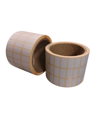 32 00692 - Etiketa 20 mm x 10 mm, 3 - Produkce, Matný papír, Bílá, Dutinka 40 mm, 3 x 1000 ks/kotouč, Permanentní lepidlo,  Průměr kotouče 95 mm