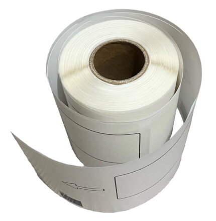 32 00761 - Etiketa 62 mm x 100 mm, Thermo eco, Bílá, Dutinka 25 mm, 300 ks/kotouč, Permanentní lepidlo, DK-11202