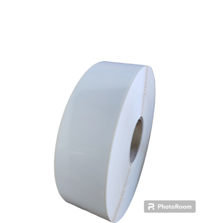 32 00773 - Etiketa 40 mm x 120 mm, Polypropylen, Bílá, Dutinka 40 mm, 1000 ks/kotouč, Permanentní lepidlo, Průměr kotouče 145 mm