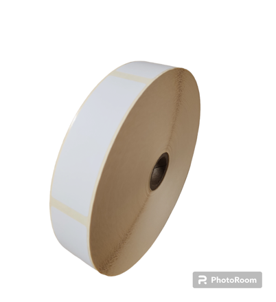 32 00776 - Etiketa 30 mm x 90 mm, Thermo eco, Bílá, Dutinka 25 mm, 2000 ks/kotouč, Permanentní lepidlo, Průměr kotouče 174 mm