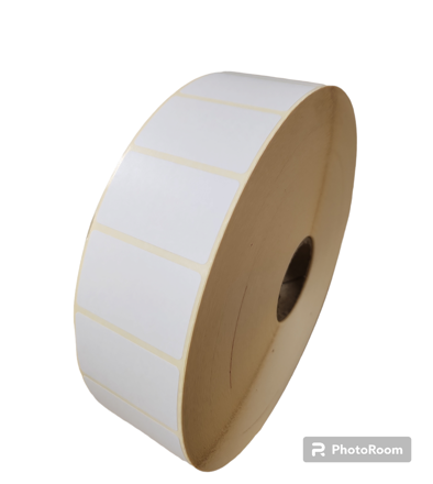 32 00778 - Etiketa 50 mm x 30 mm, Matný papier, Biela, Dutinka 40 mm, 7000  ks/kotúč, Permanentní lepidlo, Průměr kotouče 193 mm