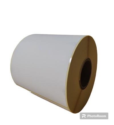 32 00797 - Etiketa 100 mm x 150 mm, s perforací, Thermo eco, Bílá, Dutinka 40 mm, 400 ks/kotouč, Permanentní lepidlo,  Průměr kotouče 110 mm