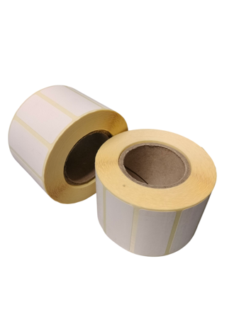 32 00868 - Etiketa 45 mm x 20 mm, Thermo eco, Bílá, Dutinka 40 mm, 1000 ks/kotouč, Odlepitelné lepidlo, Průměr kotouče