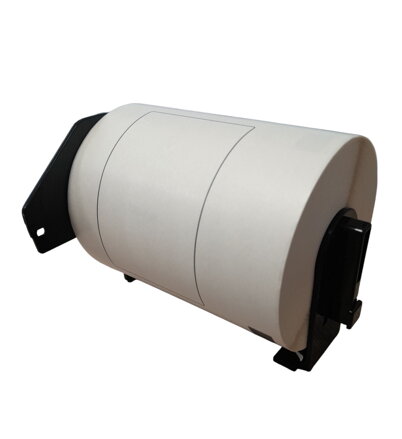 32 01027 - Etiketa 103 mm x 164 mm s držiakom, Thermo eco, Biela, Dutinka 25 mm, 180 ks/kotúč, Permanentné lepidlo, DK-11247, Brother, Priemer kotúča 82 mm