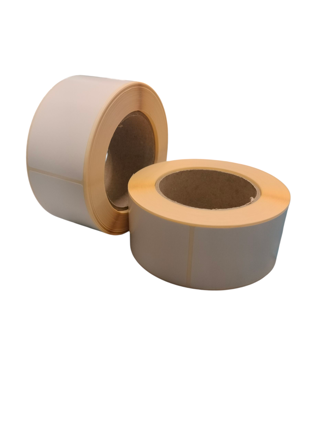 32 01084 - Etiketa 50 mm x 100 mm, Thermo top, Bílá, Dutinka 76 mm, 1000 ks/kotouč, Odlepiteľné lepidlo, šachovnicová neutralizace, silikónový lak