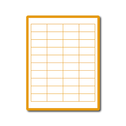 35 00114 - Print Etiketa A4, 48,5 mm x 25,4 mm, 40 etiket na archu, Odlepitelné lepidlo - Balení 100 ks