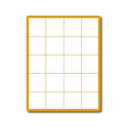 35 00091 - Print Etiketa A4, 52 mm x 59,2 mm, 20 etiket na archu - Balení 100 ks