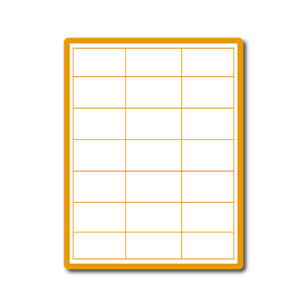 35 00098 - Print Etiketa A4, 63 mm x 39,5 mm, 21 etiket na archu, Odlepitelné lepidlo - Balení 100 ks
