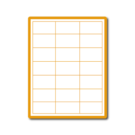 35 00516 - Print Etiketa A4, 66 mm x 40 mm, Oranžová reflexní, 21 etiket na archu, Balení - 100 ks