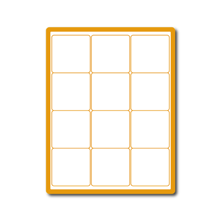 35 00050 - Print Etiketa A4, 66 mm x 70 mm, 12 etiket na archu - Balení 1000 ks