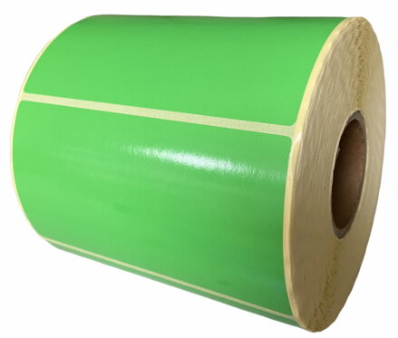 32 00113 - Etiketa 90 mm x 50 mm, Pololesklý papír, Zelená, Dutinka 40 mm, 2000 ks/kotouč, Permanentní lepidlo