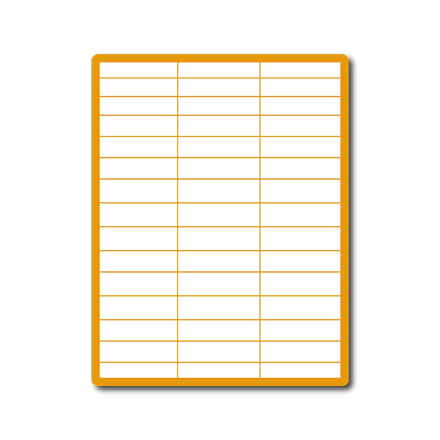 35 00097 - Print Etiketa A4, 70 mm x 20 mm, 45 etiket na archu -  Balení 100 ks