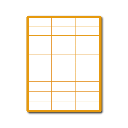 35 00136 - Print Etiketa A4, 70 mm x 29,6 mm, 30 etiket na archu - Balení 1000 ks