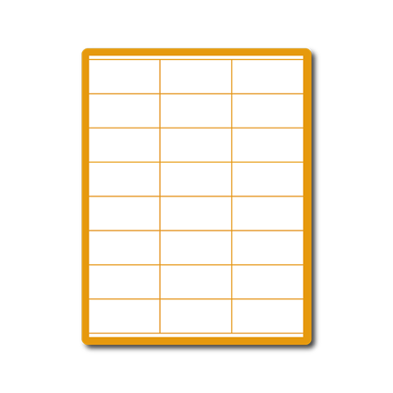 35 00291 - Print Etiketa A4, 70 mm x 36 mm, Bílá, Polyester, 24 etiket na archu, Balení 20 ks