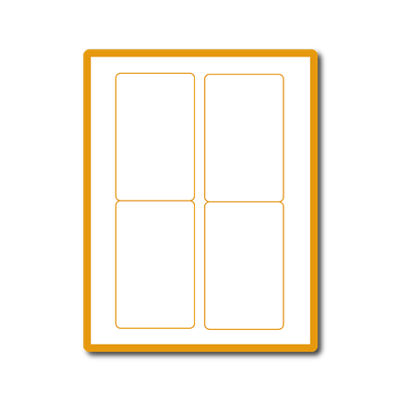 35 00139 - Print Etiketa A4, 78,7 mm x 139,7 mm, 4 etikety na archu - Balení 100 ks