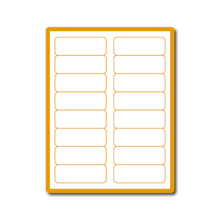 35 00261 - Print Etiketa A4, 88,9 mm x 33,8 mm, 16 etiket na archu - Balení 1000 ks