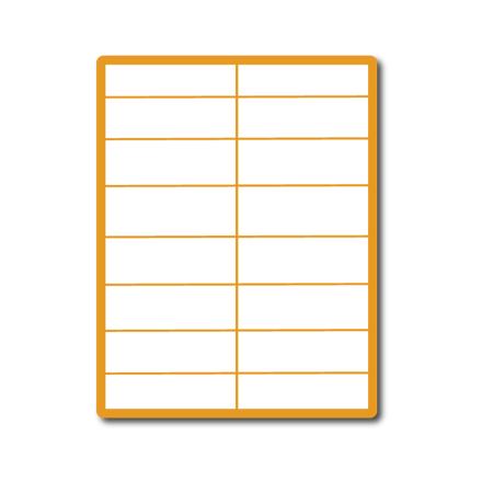 35 00189 - Print Etiketa A4, 89 mm x 37 mm, 16 etiket na archu - Balení 100 ks