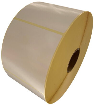 32 00291 - Etiketa 90 mm x 90 mm, Papír, Bílá, Dutinka 40 mm, 800 ks/kotouč, Odlepitelné lepidlo, Průměr kotouče 115 mm