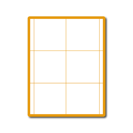 35 00066 - Print Etiketa A4, 93 mm x 99 mm, 6 etiket na archu - Balení 100 ks