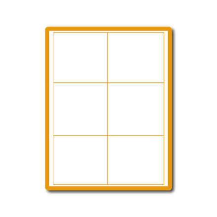 35 00133 - Print Etiketa A4, 98 mm x 98 mm, 6 etiket na archu - Balení 100 ks