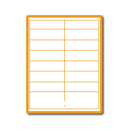 35 00265 - Print Etiketa A4, 99,1 mm x 33,9 mm, 16 etiket na archu, Odlepitelné lepidlo - Balení 100 ks