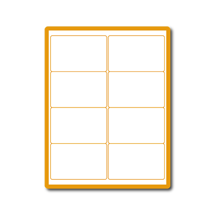 35 00078 - Print Etiketa A4, 99,1 mm x 67,7 mm, 8 etiket na archu, Ostré hrany - Balení 100 ks