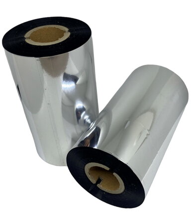 31 00124 - Termotransférová Fólie, PPA100, Vosk Premium, Out, Černá, 110 mm x 300 m, Dutinka 25 mm 1"