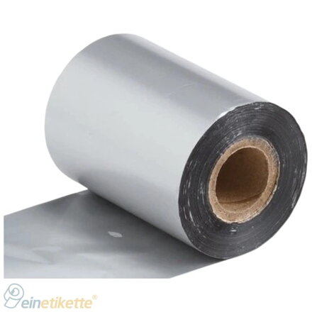 31 00114 - Termotransférová Fólie, PPAT905, Pryskyřice, Out, Stříbrná, 70 mm x 300 m, Dutinka 25 mm 1"