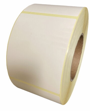 32 00745 - Etiketa 80 mm x 100 mm, Thermo eco, Bílá, Dutinka 40 mm, 500 ks/kotouč, Odlepitelné lepidlo, Průměr kotouče 97 mm