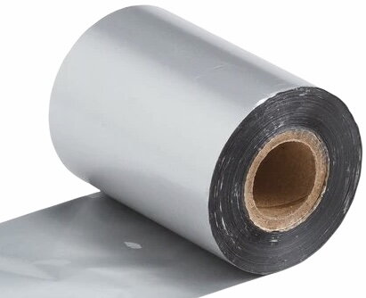 31 00050 - Termotransférová Fólie, PPAT905, Pryskyřice, Out, Stříbrná, 70 mm x 80 m, Dutinka 25 mm 1"