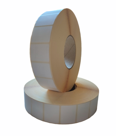 32 00445 - Etiketa 40 mm x 30 mm, Thermo top, Bílá, Dutinka 76 mm, 5500 ks/kotouč, Lepidlo do mrazu, Průměr kotouče 189 mm