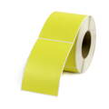 32 00347 - Etiketa 105 mm x 75 mm, Matný papír, Žlutá, Dutinka 40 mm, 5000 ks/kotouč, Permanentní lepidlo, Průměr kotouče 260 mm
