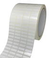 32 00385 - Etiketa 16,5 mm x 5 mm, 4 - Produkce, Polyester, Bílá, Dutinka 76 mm, 10000 ks/kotouč, Permanentní lepidlo